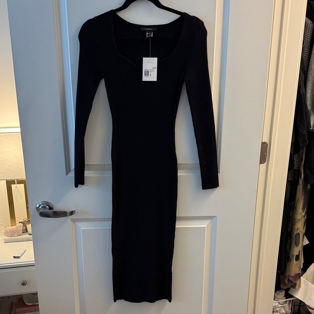 Only Black Long Sleeve Dress